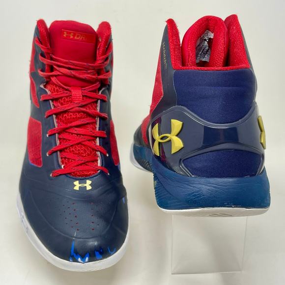 Under Armour Steph Curry Clutch Fit Drive 2 Sneakers Mens 13 Black Red S1520 - Picture 11 of 14